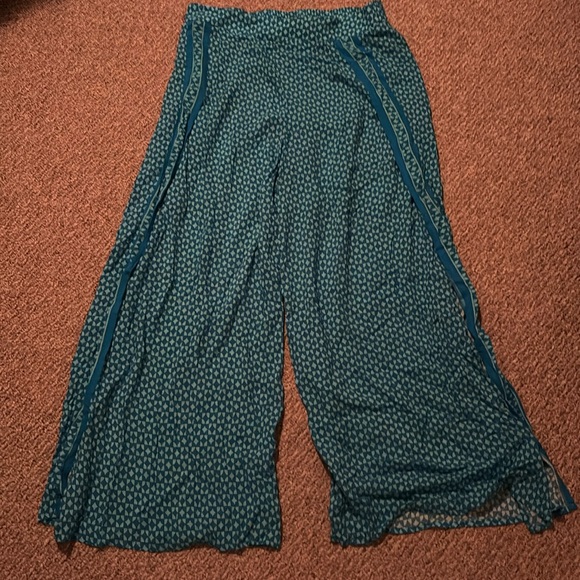 Michael Kors Elastic Waist Flowing Open Side Leg Pants Size Large - Picture 1 of 4